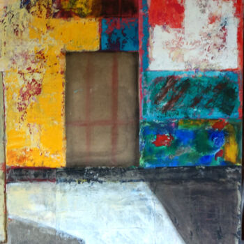 Painting titled "le-monde-est-en-cou…" by Noëlle Roudine, Original Artwork