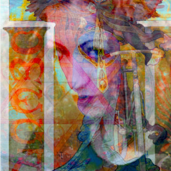 数字艺术 标题为“Notes On a Rebellio…” 由Devorah Rosen, 原创艺术品, 数字油画