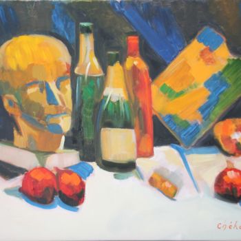 Peinture intitulée "Inspiration Fauvisme" par Chéker, Œuvre d'art originale, Huile Monté sur Châssis en bois