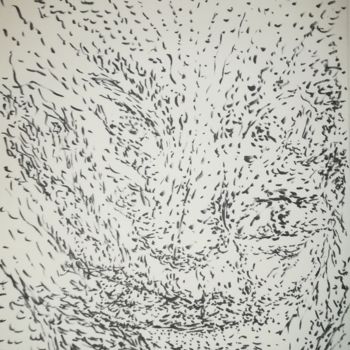 图画 标题为“A drawing while cha…” 由Pertti Matikainen, 原创艺术品, 标记