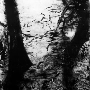 Prenten & gravures getiteld "nemeton11" door Sébastien Bocquet, Origineel Kunstwerk, Monotype