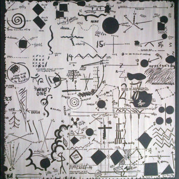 Schilderij getiteld "Primary Study 1" door Gerald Shepherd F.F.P.S., Origineel Kunstwerk, Acryl