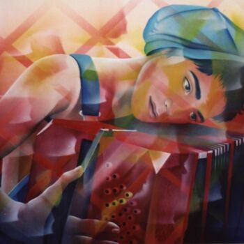 Peinture intitulée "flons-flons" par Jeannette Guichard-Bunel, Œuvre d'art originale, Huile