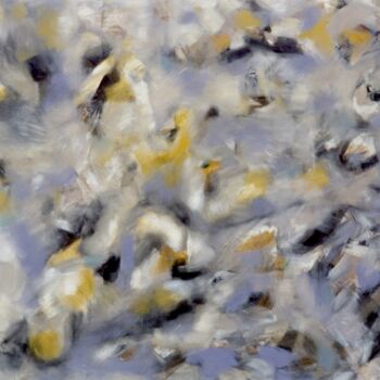 Painting titled "Night Moves" by Gregg Simpson, Original Artwork, Oil Mounted on Wood Stretcher frame