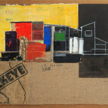 Collages titled "le-cours-des-choses…" by Noëlle Roudine, Original Artwork