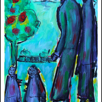Peinture intitulée "Peace is so simple" par Jean Mirre, Œuvre d'art originale, Huile
