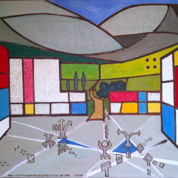 Painting titled "How My Imagination…" by Gerald Shepherd F.F.P.S., Original Artwork, Oil