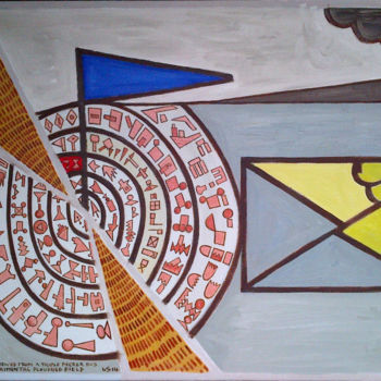 Malerei mit dem Titel "Landscape Viewed Fr…" von Gerald Shepherd F.F.P.S., Original-Kunstwerk, Öl