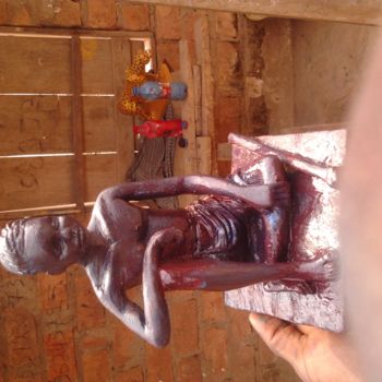 Sculpture intitulée "jardin.jpg" par Élysée Nguadio, Œuvre d'art originale