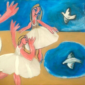 Malerei mit dem Titel "dance 2" von Simon Taylor, Original-Kunstwerk
