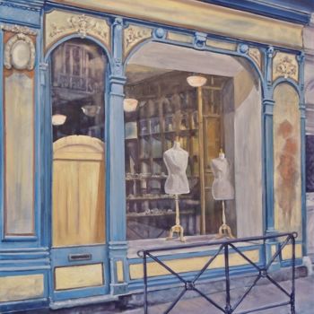 Painting titled "L'ancienne boutique" by Mac, Original Artwork, Oil