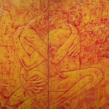 Peinture intitulée "Relief 4" par Choon-Seok Roh, Œuvre d'art originale