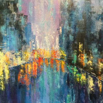 Ζωγραφική με τίτλο "Lumières" από Anne Vignau, Αυθεντικά έργα τέχνης