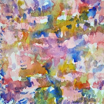 Painting titled "Pink light III.jpg" by Ingela Wallgren Lindgren, Original Artwork, Watercolor