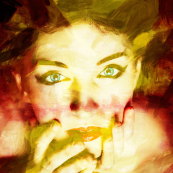 제목이 "A Wisp of Flesh"인 디지털 아트 Barry Farley Visual Arts로, 원작, 디지털 페인팅 기타 단단한 패널에 장착됨