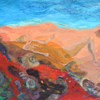Painting titled "Keepers of the Aina" by Jessie Moerk Nee Hogg, Original Artwork, Acrylic