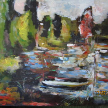 Peinture intitulée "A la manière de" par N-J Gomiéro, Œuvre d'art originale, Acrylique Monté sur artwork_cat.