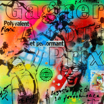 Ζωγραφική με τίτλο "polyvalent et perfo…" από Patrice Chambrier, Αυθεντικά έργα τέχνης, Ακρυλικό
