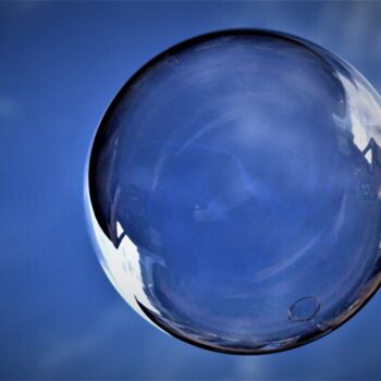 Photographie intitulée "Bleu ciel" par Patrick Vincent, Œuvre d'art originale, Photographie non manipulée Monté sur Aluminium