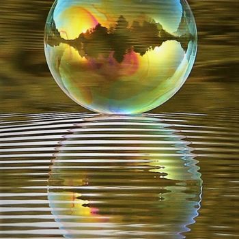 Photographie intitulée "REFLET" par Patrick Vincent, Œuvre d'art originale, Photographie non manipulée Monté sur Aluminium