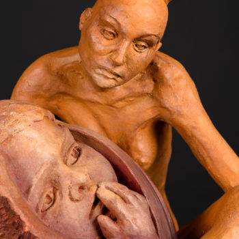 Sculpture intitulée "le futur" par Valerie Barrault, Œuvre d'art originale