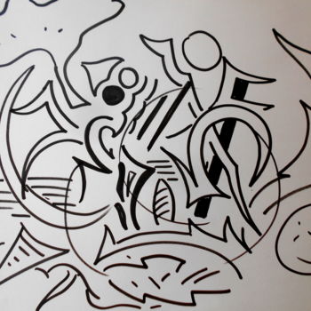Tekening getiteld "graphs" door Tom Schrijver, Origineel Kunstwerk, Marker