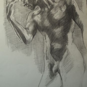Peinture intitulée "Bronze de Rodin (co…" par Claude Hardenne, Œuvre d'art originale