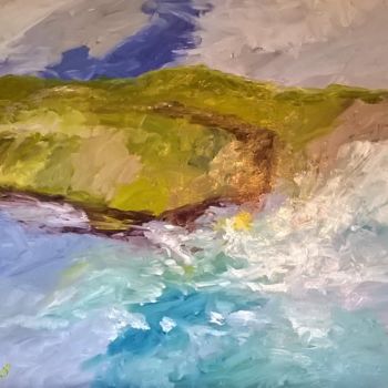 Painting titled "Niagara Falls and H…" by David Cade, Original Artwork, Oil