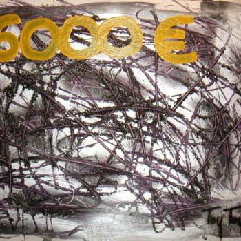 Painting titled "C'est Marqué Dessus" by Toytoy, Original Artwork