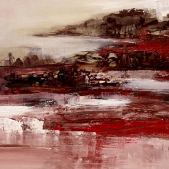 Painting titled "reflexion-60-x-60-c…" by François Nicosia, Original Artwork