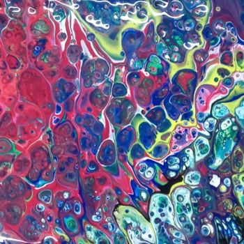 Peinture intitulée "L’alchimiste" par Hkine, Œuvre d'art originale, Acrylique