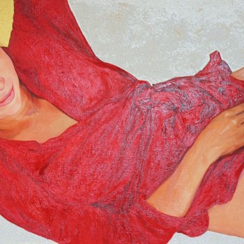 Картина под названием "Portrait of the art…" - Nikolay Biryukov, Подлинное произведение искусства, Масло