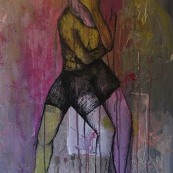 Schilderij getiteld "l'amour-crabe" door Patrick Jannin, Origineel Kunstwerk