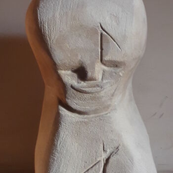 Sculpture intitulée "le messager du temps" par Rodolphe Quinet, Œuvre d'art originale, Pierre