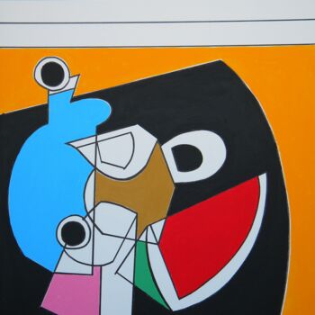 Painting titled "Bodegòn" by Gabriele Donelli, Original Artwork, Acrylic