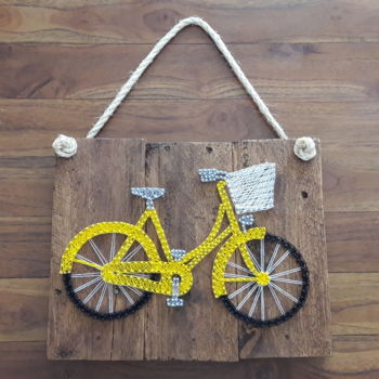 Artcraft titled "Quadro String Art B…" by Studio F, Original Artwork, Home Décor