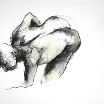 「etude1」というタイトルの描画 Christophe Thomasによって, オリジナルのアートワーク, 木炭