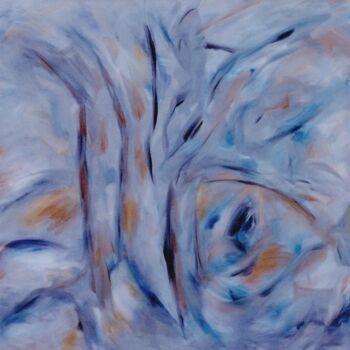 Painting titled "Evening in Provence" by Gregg Simpson, Original Artwork, Oil Mounted on Wood Stretcher frame