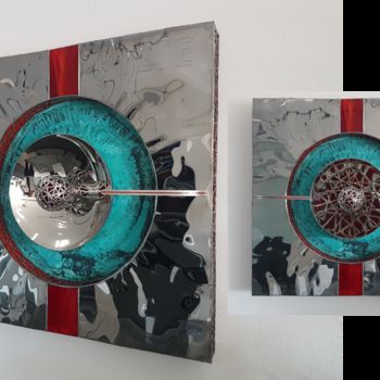 Escultura titulada "PULSE" por Thomas Boldt, Obra de arte original, Metales Montado en Panel de madera