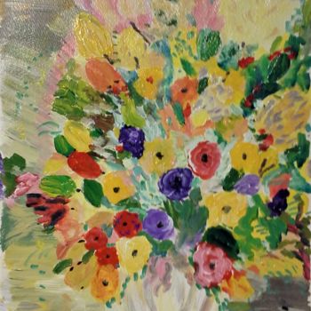 제목이 "FLORAL ONE"인 미술작품 David Cade로, 원작, 아크릴