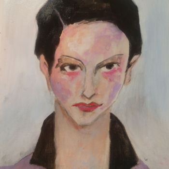 Malerei mit dem Titel "Johnnie" von Soffya, Original-Kunstwerk, Acryl Auf Keilrahmen aus Holz montiert