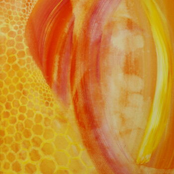 Schilderij getiteld "angel energy Odenara" door Sabina Kiss, Origineel Kunstwerk, Acryl
