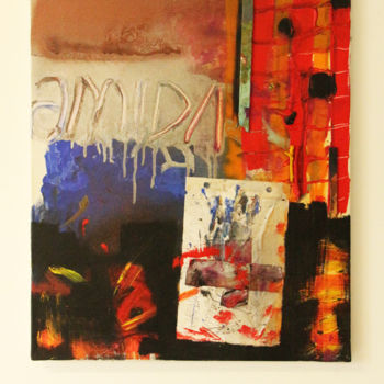 Painting titled "Amida-55x46" by Baptiste Vanweydeveldt, Original Artwork, Acrylic