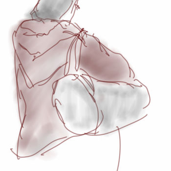 Tekening getiteld "visage_01.jpg" door Matheus Gorovitz, Origineel Kunstwerk