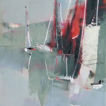 Peinture intitulée "Régate II" par Eva Gohier, Œuvre d'art originale, Huile