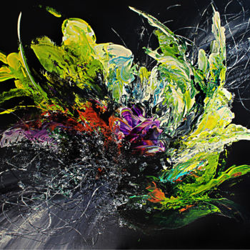 Schilderij getiteld "Oli-Danae.jpg" door Thaïs, Origineel Kunstwerk, Acryl