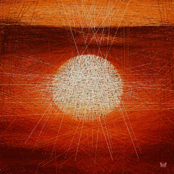 Arts numériques intitulée "Soleil Mikado" par Frédéric Durieu & Nathalie Erin, Œuvre d'art originale, Travail numérique 2D