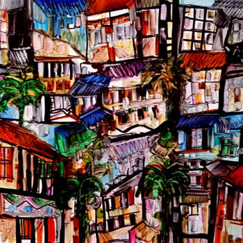 제목이 "Piazza Bellini"인 미술작품 Muriel Cayet로, 원작