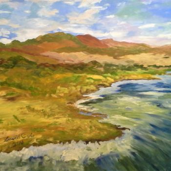 Painting titled "MAUI COASTLINE" by David Cade, Original Artwork, Oil