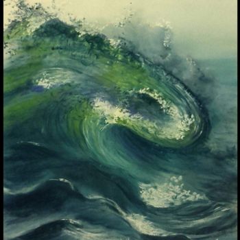 Peinture intitulée "Paysages-Libres-n-9…" par Murielle Léger, Œuvre d'art originale, Pastel